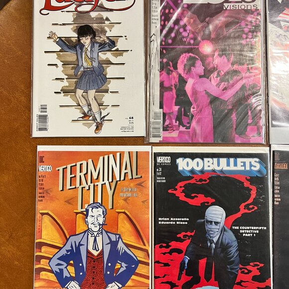 Lot of 10 DC/Vertigo comics Lucifer, Unfollow, Terminal City, 100 Bullets, Moons - Picture 2 of 6